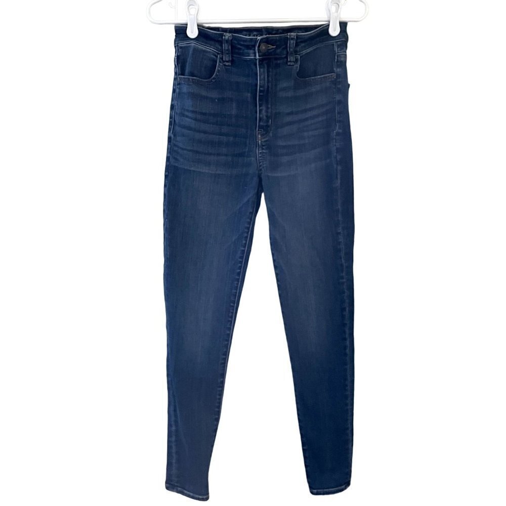 American Eagle highest rise jegging next level stretch blue jeans casual comfort
